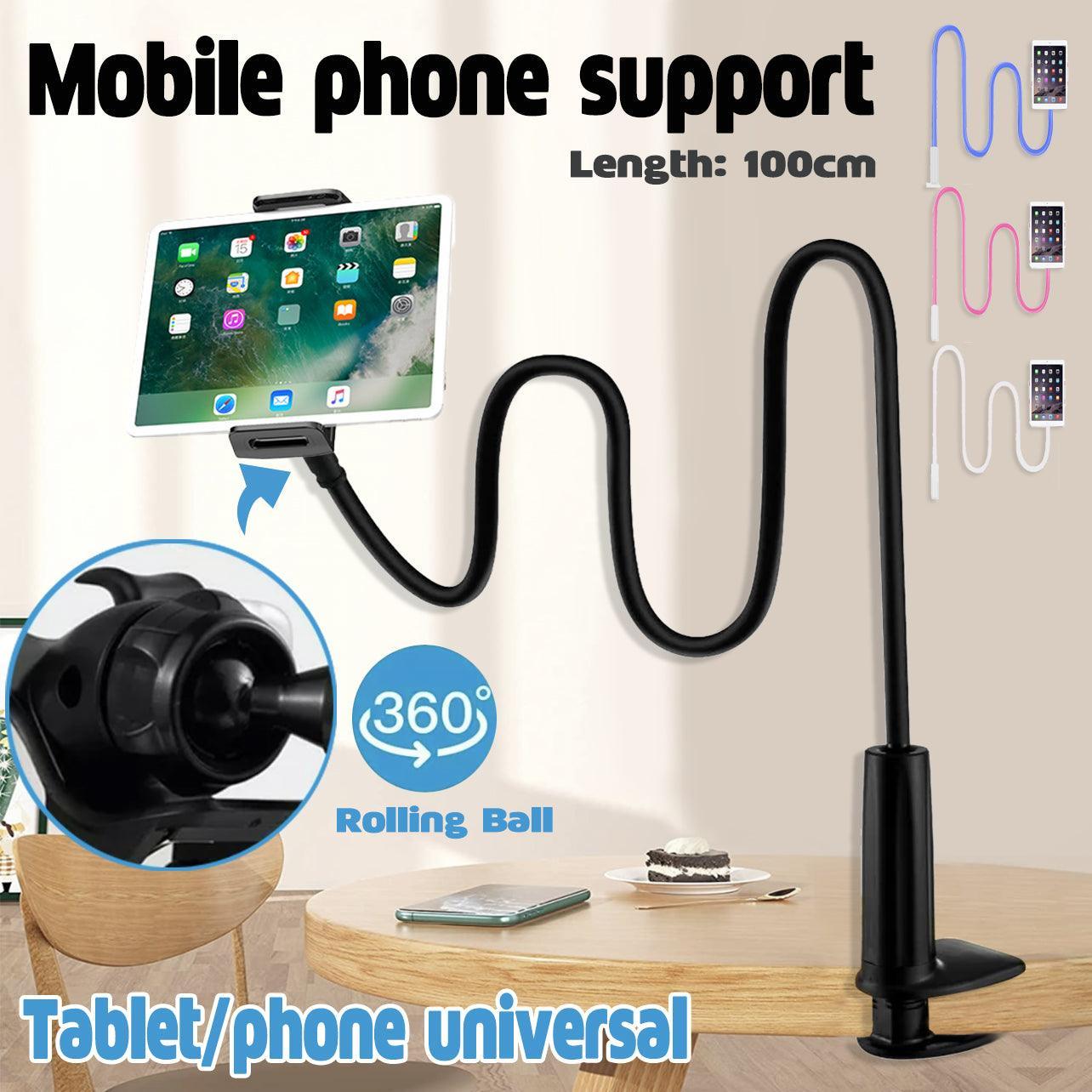 Adjustable Flexible Phone Tablet Holder with Clamp for Bed Desk Mount Use