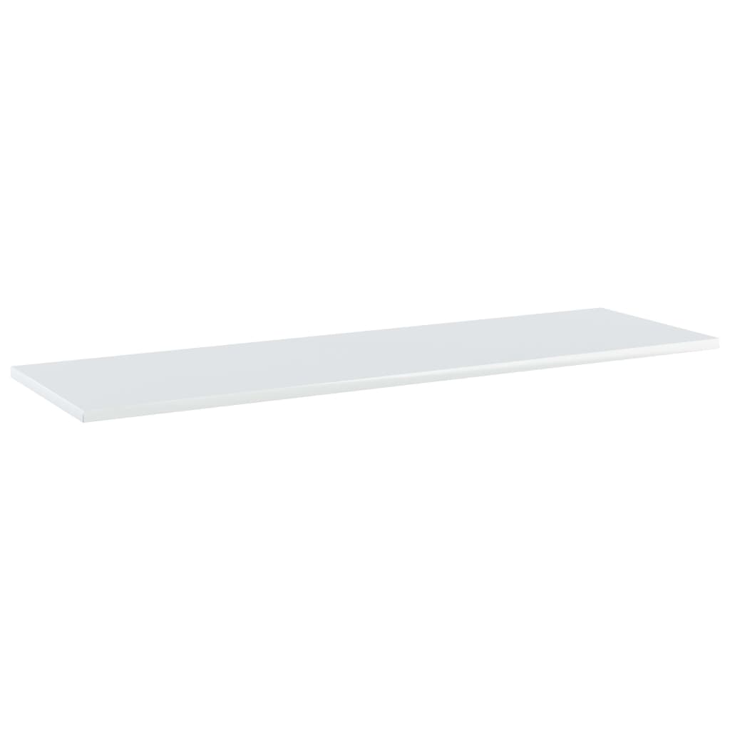 NNEVL Bookshelf Boards 4 pcs High Gloss White 100x30x1.5 cm Chipboard