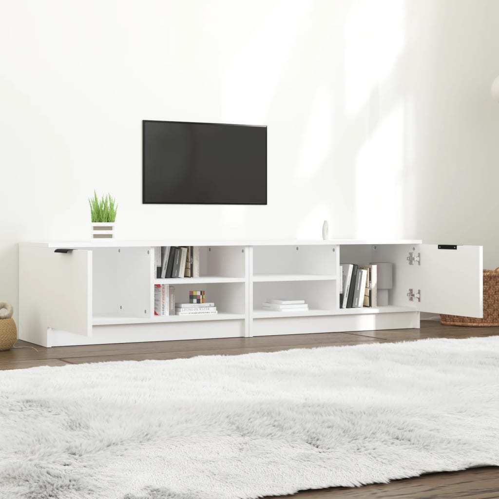 NNEVL TV Cabinets 2 pcs White 80x35x36.5 cm Engineered Wood