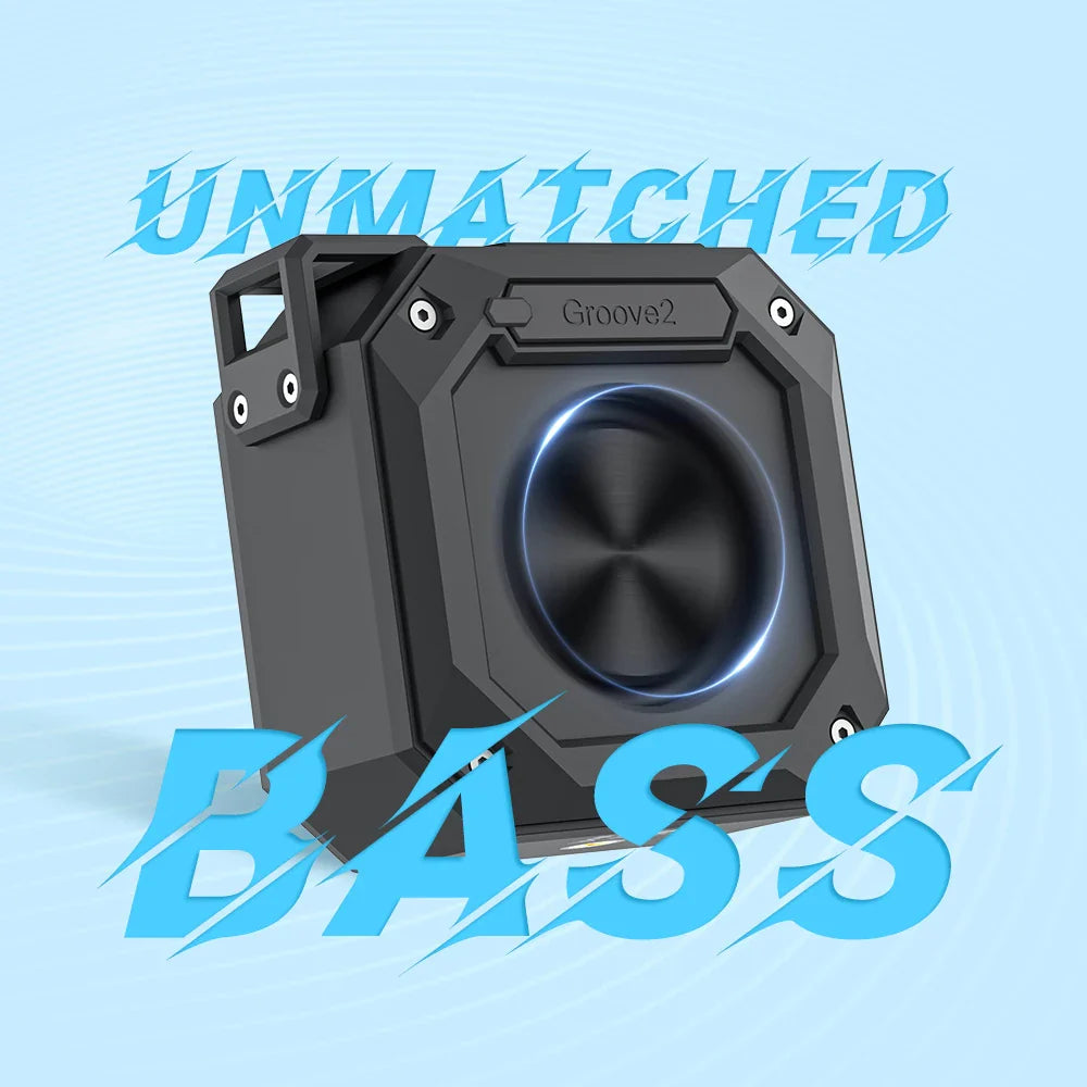 NNEOBA Groove Bluetooth Portable Speaker with Dual EQ (Black)